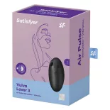   Satisfyer Vulva Lover 3. léghullámos csiklóizgató, vibrációval (fekete)