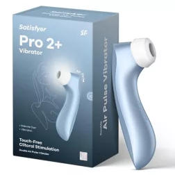   Satisfyer – Pro 2 + léghullámos csiklóizgató, vibrációval (kék).