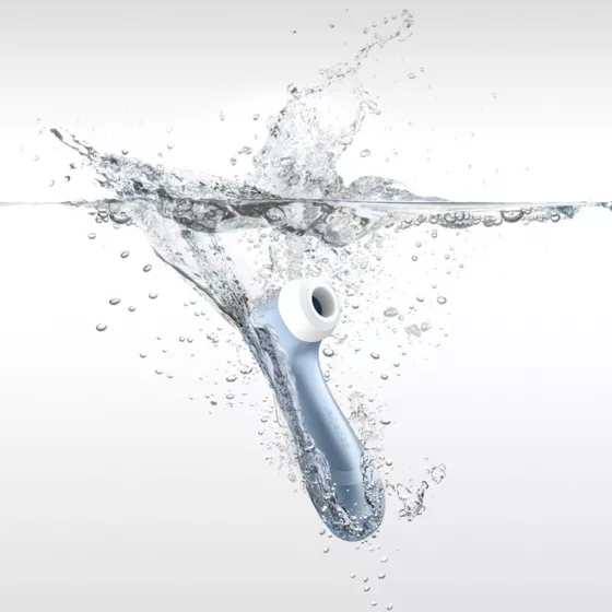 Satisfyer – Pro 2 + léghullámos csiklóizgató, vibrációval (kék).