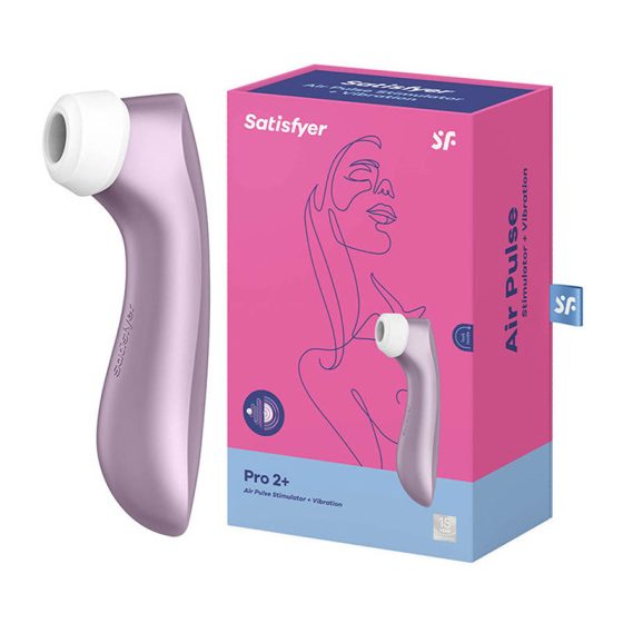 Satisfyer Pro 2 + léghullámos csiklóizgató, vibrációval (lila).