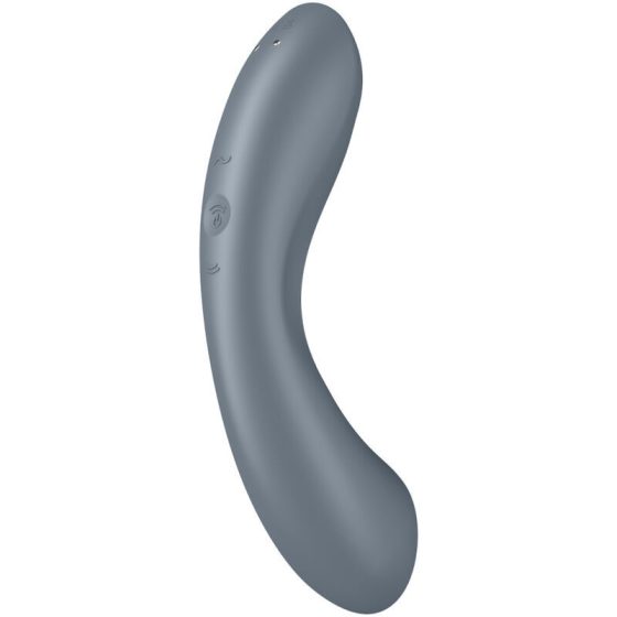 Satisfyer Curvy Trinity 1. vibrátor, léghullámos csiklóizgatóval (szürke).