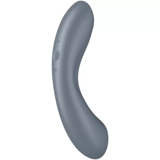 Satisfyer Curvy Trinity 1. vibrátor, léghullámos csiklóizgatóval (szürke)