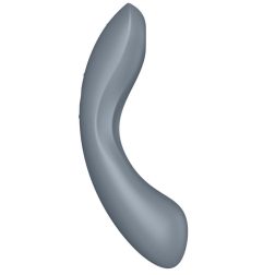   Satisfyer Curvy Trinity 1. vibrátor, léghullámos csiklóizgatóval (szürke).