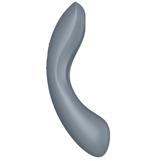 Satisfyer Curvy Trinity 1. vibrátor, léghullámos csiklóizgatóval (szürke).