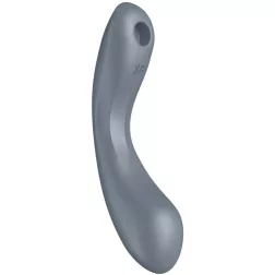   Satisfyer Curvy Trinity 1. vibrátor, léghullámos csiklóizgatóval (szürke)