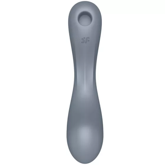 Satisfyer Curvy Trinity 1. vibrátor, léghullámos csiklóizgatóval (szürke)