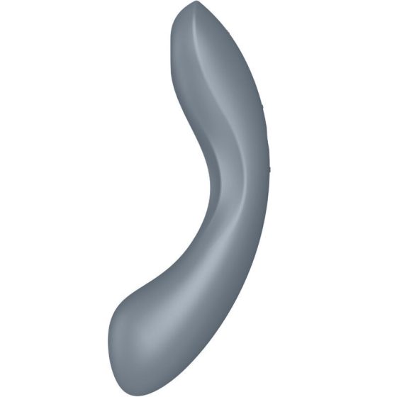 Satisfyer Curvy Trinity 1. vibrátor, léghullámos csiklóizgatóval (szürke).