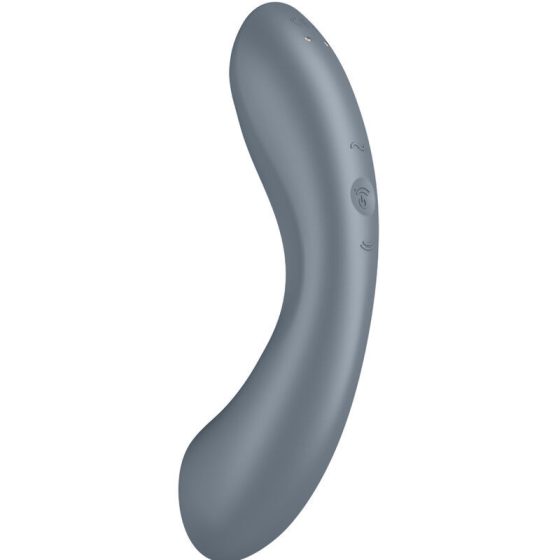 Satisfyer Curvy Trinity 1. vibrátor, léghullámos csiklóizgatóval (szürke).