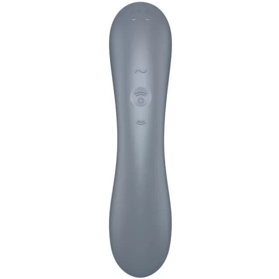 Satisfyer Curvy Trinity 1. vibrátor, léghullámos csiklóizgatóval (szürke)