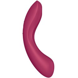   Satisfyer Curvy Trinity 1. vibrátor, léghullámos csiklóizgatóval (piros)