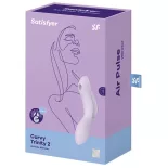   Satisfyer – Curvy Trinity 2. vibrátor léghullámos csiklóizgatóval (lila)