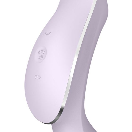 Satisfyer Curvy Trinity 2. vibrátor, léghullámos csiklóizgatóval (lila)