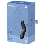   Satisfyer – Curvy Trinity 2. vibrátor léghullámos csiklóizgatóval (fekete)