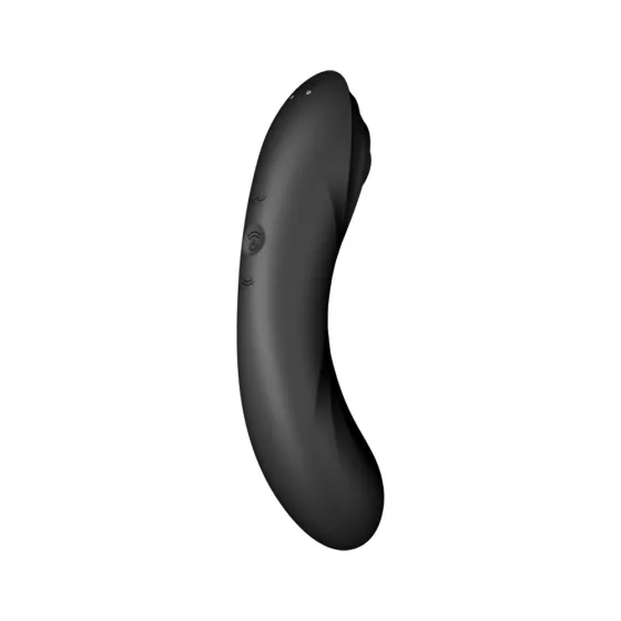 Satisfyer Curvy Trinity 4. vibrátor, léghullámos csiklóizgatóval (fekete)