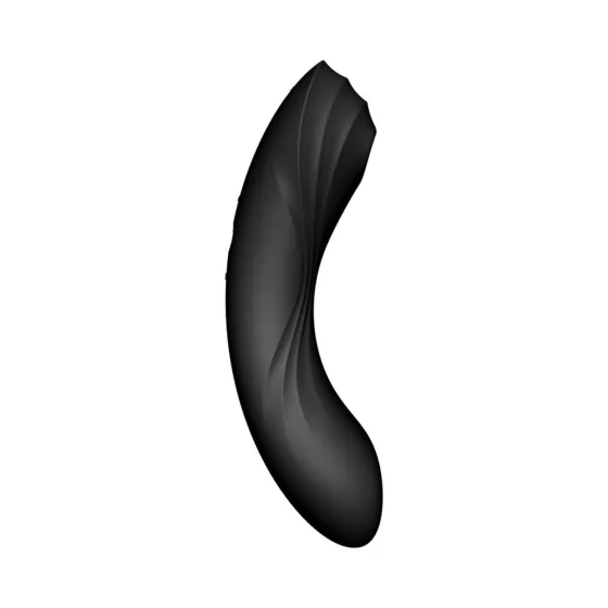Satisfyer Curvy Trinity 4. vibrátor, léghullámos csiklóizgatóval (fekete)