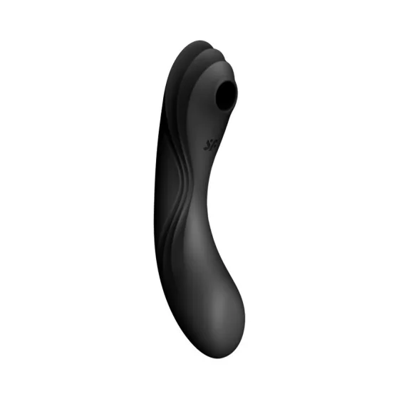 Satisfyer Curvy Trinity 4. vibrátor, léghullámos csiklóizgatóval (fekete)