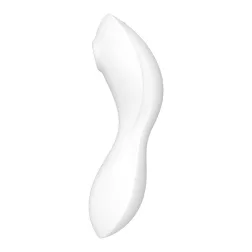   Satisfyer – Curvy Trinity 5. vibrátor léghullámos csiklóizgatóval (fehér) (APP-os)