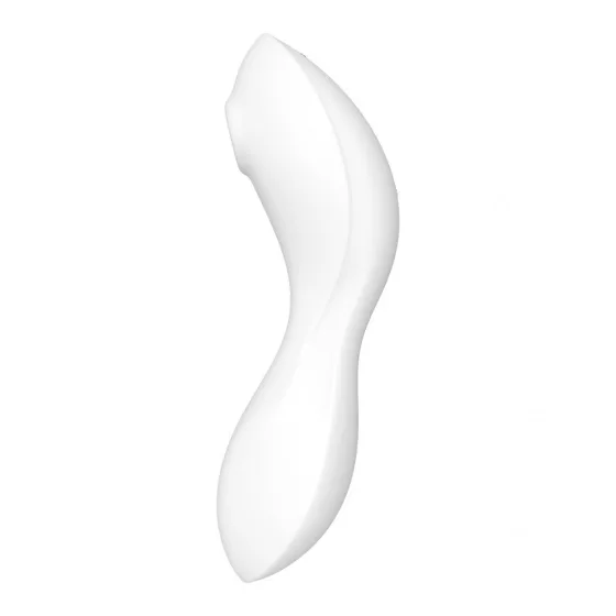 Satisfyer – Curvy Trinity 5. vibrátor léghullámos csiklóizgatóval (fehér) (APP-os)
