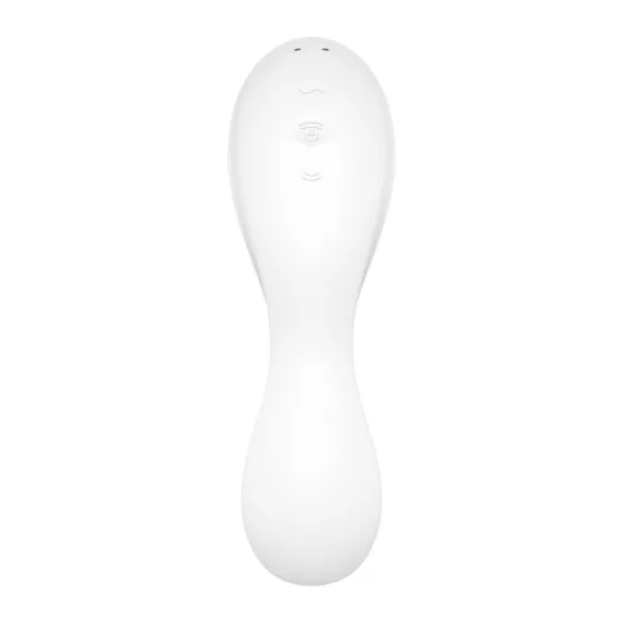 Satisfyer – Curvy Trinity 5. vibrátor léghullámos csiklóizgatóval (fehér) (APP-os)