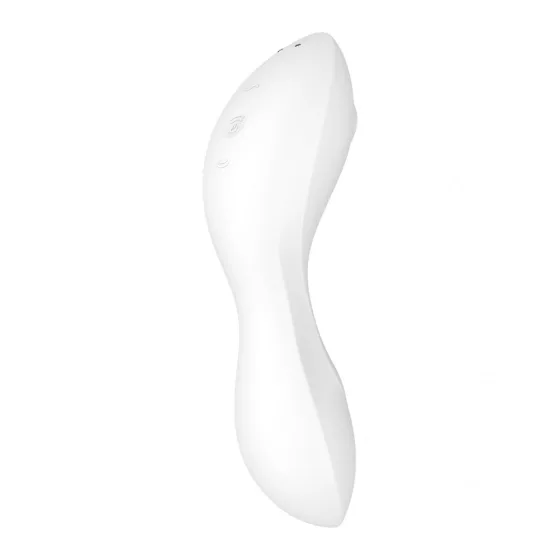 Satisfyer – Curvy Trinity 5. vibrátor léghullámos csiklóizgatóval (fehér) (APP-os)
