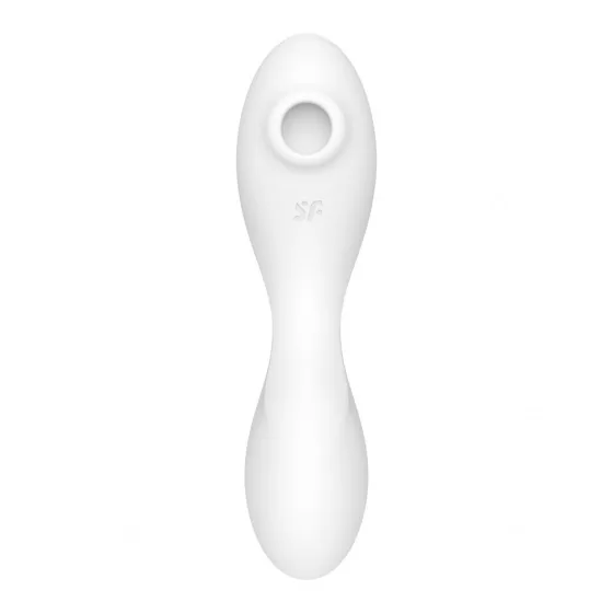 Satisfyer – Curvy Trinity 5. vibrátor léghullámos csiklóizgatóval (fehér) (APP-os)