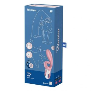 Satisfyer Hug Me kétmotoros csiklóágas vibrátor (rózsaszín) (APP-os)