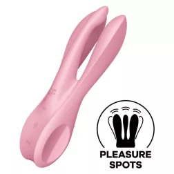 Satisfyer – Threesome 1 csiklóvibrátor (rózsaszín).