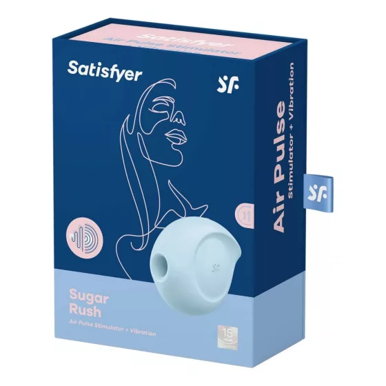 Satisfyer Sugar Rush léghullámos csiklóizgató, vibrációval (kék)