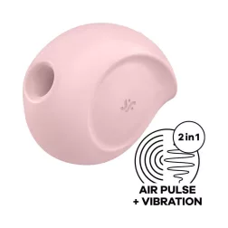   Satisfyer Sugar Rush léghullámos csiklóizgató, vibrációval (rózsaszín)