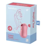   Satisfyer Cotton Candy léghullámos csiklóizgató, vibrációval (rózsaszín)