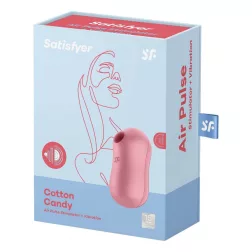   Satisfyer Cotton Candy léghullámos csiklóizgató, vibrációval (rózsaszín)