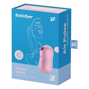 Satisfyer Cotton Candy léghullámos csiklóizgató, vibrációval (lila)