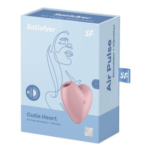 Satisfyer Cutie Heart léghullámos csiklóizgató, vibrációval (rózsaszín)