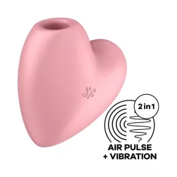   Satisfyer Cutie Heart léghullámos csiklóizgató, vibrációval (rózsaszín)