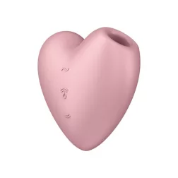  Satisfyer Cutie Heart léghullámos csiklóizgató, vibrációval (rózsaszín)