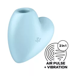   Satisfyer Cutie Heart léghullámos csiklóizgató, vibrációval (kék)
