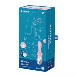   Satisfyer Air Pump Booty 5+ análvibrátor, pumpa funkcióval (APP-os)