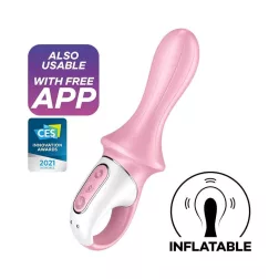   Satisfyer Air Pump Booty 5+ análvibrátor, pumpa funkcióval (APP-os)