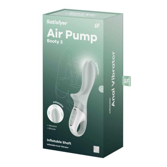 Satisfyer Air Pump Booty 3 análvibrátor, pumpa funkcióval