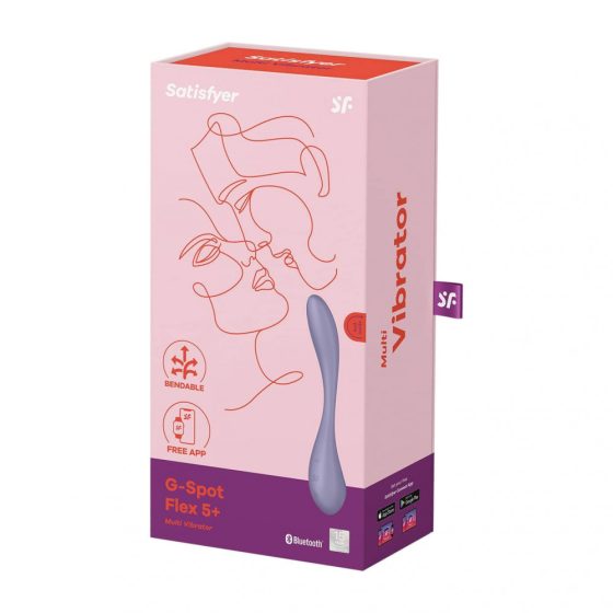 Satisfyer G-Spot Flex 5+ g-pont vibrátor (lila) (APP-os)