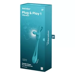   Satisfyer Plug & Play kétmotoros vibrációs eszköz, összekötő száron.