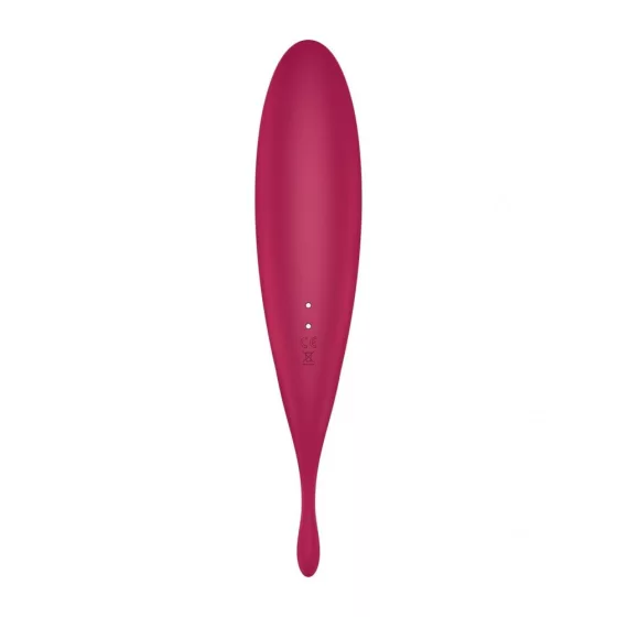 Satisfyer Twirling Pro+ léghullámos csiklóizgató, fókusz típusú vibrátorral (piros) (APP-os)