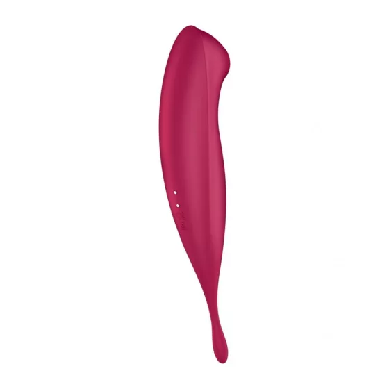 Satisfyer Twirling Pro+ léghullámos csiklóizgató, fókusz típusú vibrátorral (piros) (APP-os)