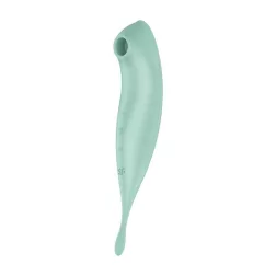   Satisfyer – Twirling Pro+ léghullámos csiklóizgató, fókusz típusú vibrátorral (zöld) (APP-os)