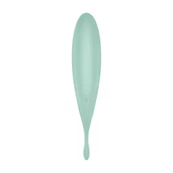  Satisfyer – Twirling Pro+ léghullámos csiklóizgató, fókusz típusú vibrátorral (zöld) (APP-os)