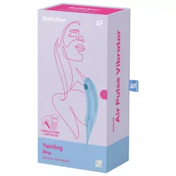   Satisfyer Twirling Pro léghullámos csiklóizgató, fókusz típusú vibrátorral (kék)