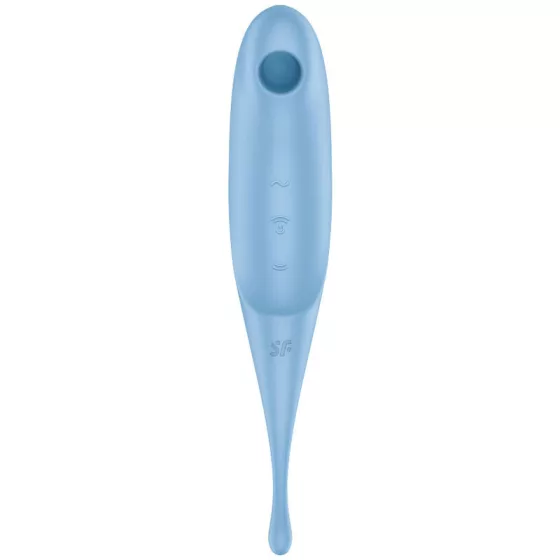 Satisfyer Twirling Pro léghullámos csiklóizgató, fókusz típusú vibrátorral (kék)