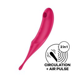   Satisfyer Twirling Pro léghullámos csiklóizgató, fókusz típusú vibrátorral (piros)