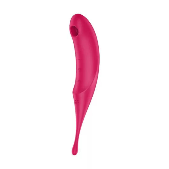 Satisfyer Twirling Pro léghullámos csiklóizgató, fókusz típusú vibrátorral (piros)
