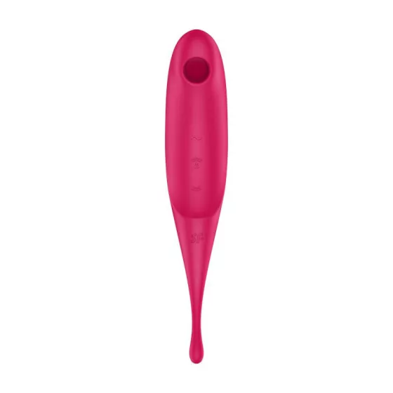 Satisfyer Twirling Pro léghullámos csiklóizgató, fókusz típusú vibrátorral (piros)
